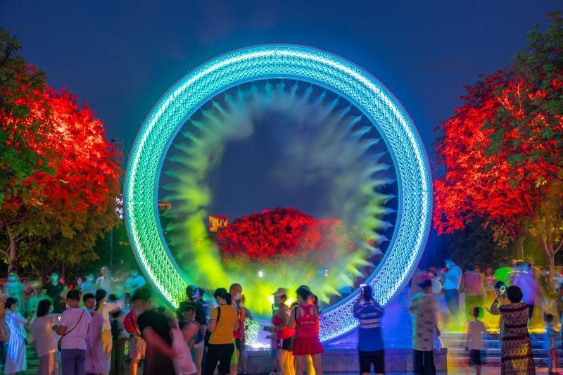 花都夜景图片图片