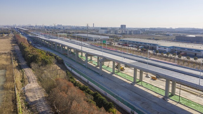 上海这座新建高架快速路主线通车了!