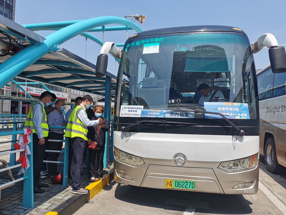 花博专线5线. 本文图片均为 花博会交通保障现场指挥部