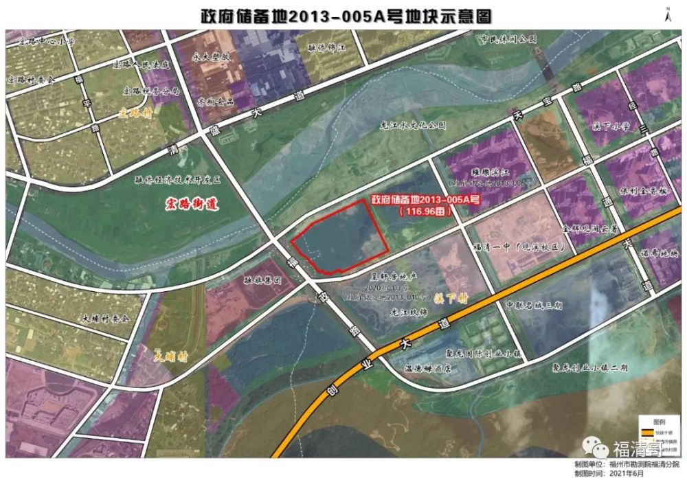 亩位于宏路街道本次土拍地块编号2021拍-17号成功出让一幅地块在福清