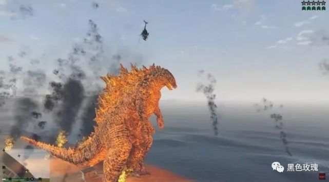 gta5哥斯拉金刚mod上线双兽大闹洛圣都