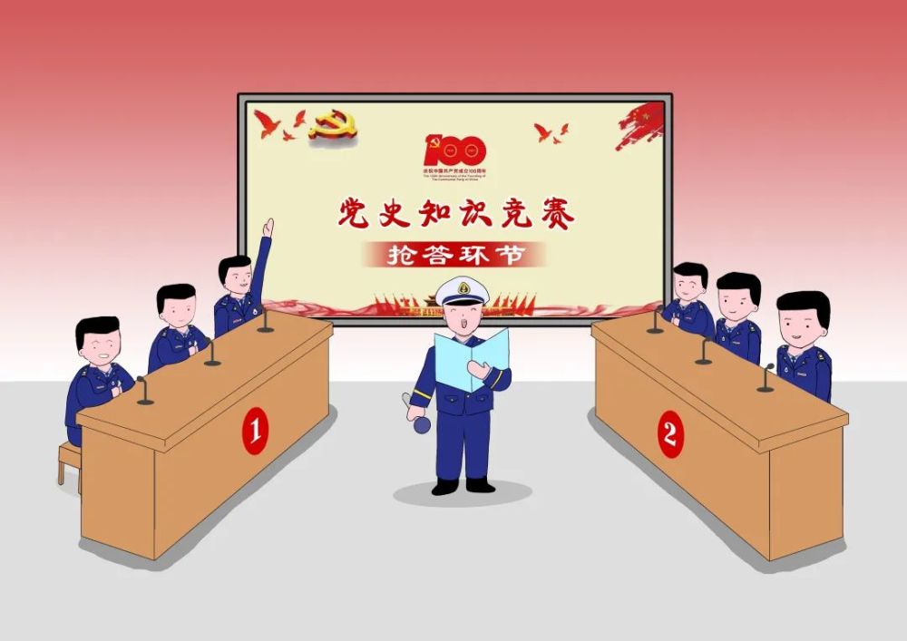 学党史践初心冰城火焰蓝原创漫画献礼建党百年