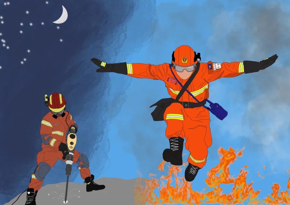 学党史践初心冰城火焰蓝原创漫画献礼建党百年