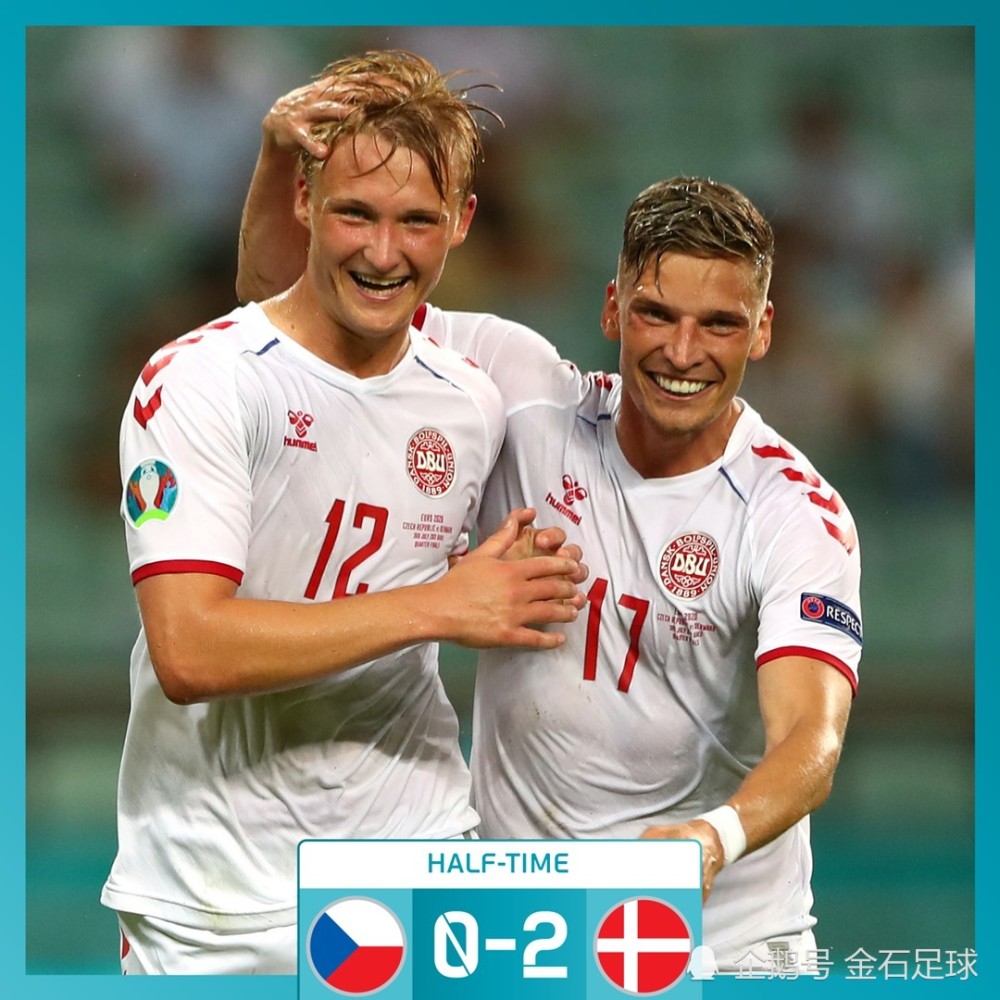 2021年欧洲杯四强第三席位产生,丹麦2-1击败捷克晋级四强_腾讯新闻