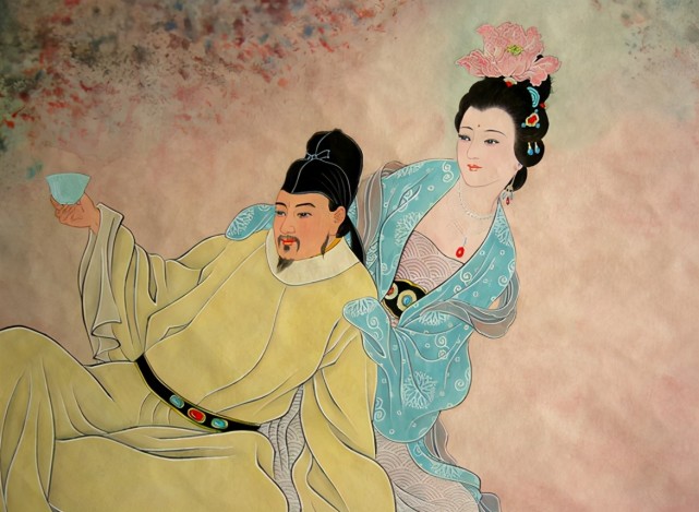 那一天,寿王李瑁对杨玉环一见钟情,在他的极力争取下,唐玄宗当年就下