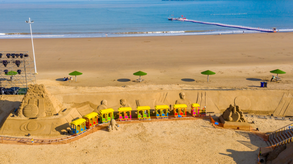 cctv,新华社纷纷报道,朱家尖南沙再次火遍全国!