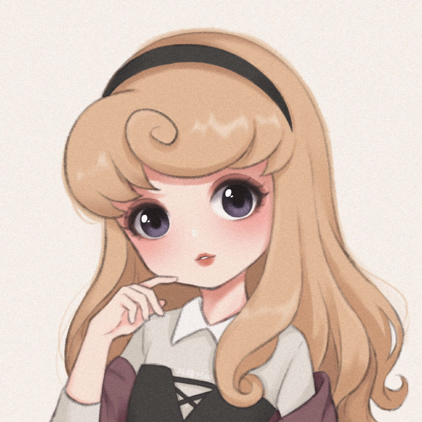 超可爱的迪士尼公主头像 太喜欢了