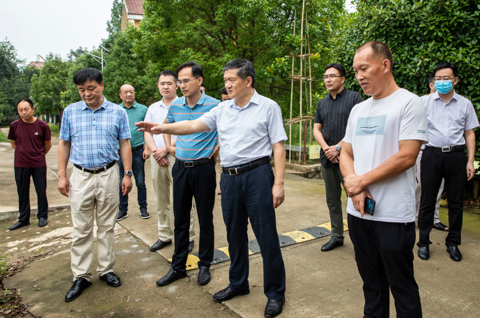 7月3日,安陆市委书记李先乔到市住房和城乡建设局进行工作调研.