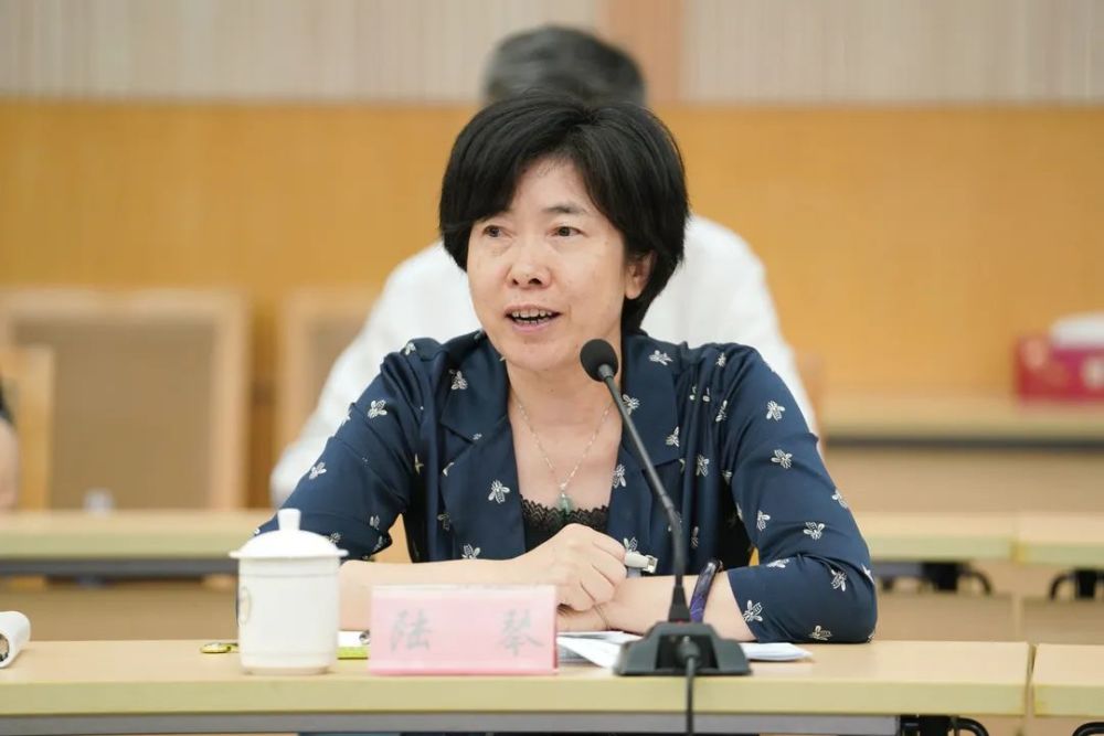 区委委员,区教育工作党委书记陆琴结合教育工作谈了自己的看法,她表示