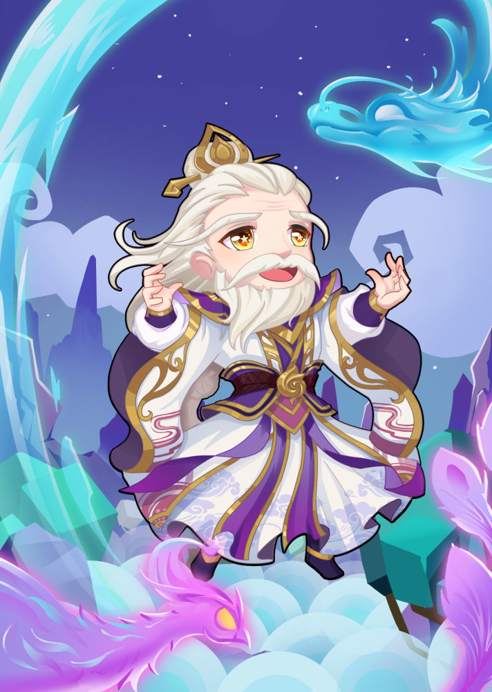 三国杀:庞德公插画中共有五个人,其中三个最后改写了历史