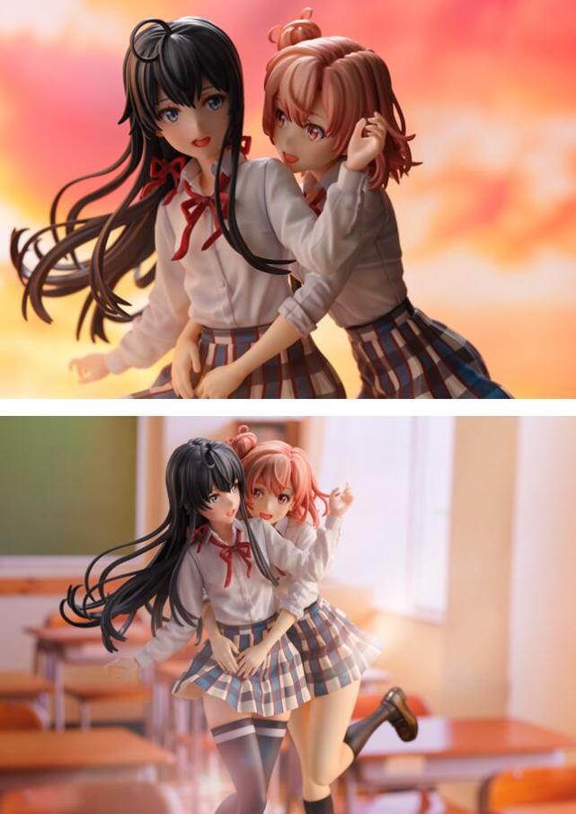 雪乃和团子贴贴这双人手办除了价格没其他缺点