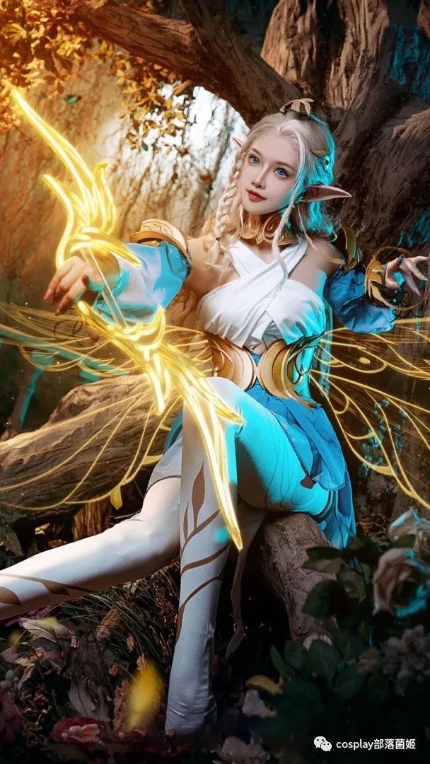 cos:王者荣耀腿子精灵艾琳cos正片@露儿大魔王,抱回家