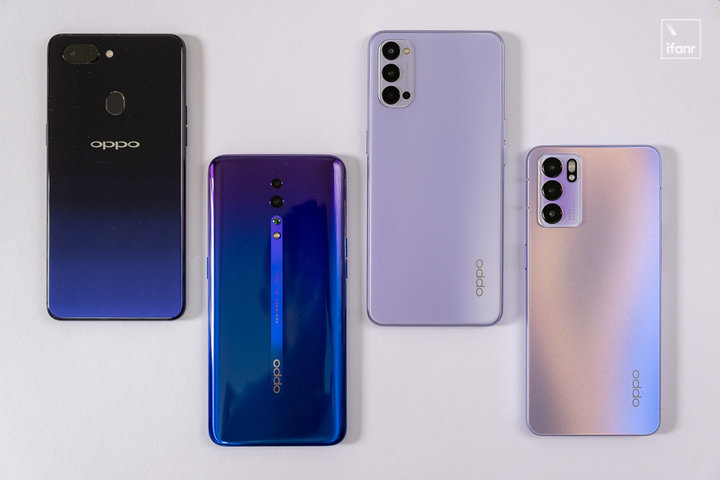 回顾oppo 历代机型,oppo reno6 星黛紫的诞生成必然?