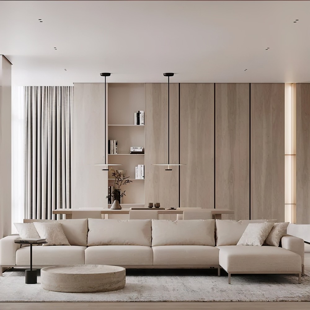 别墅装修极简白原木美出新高度