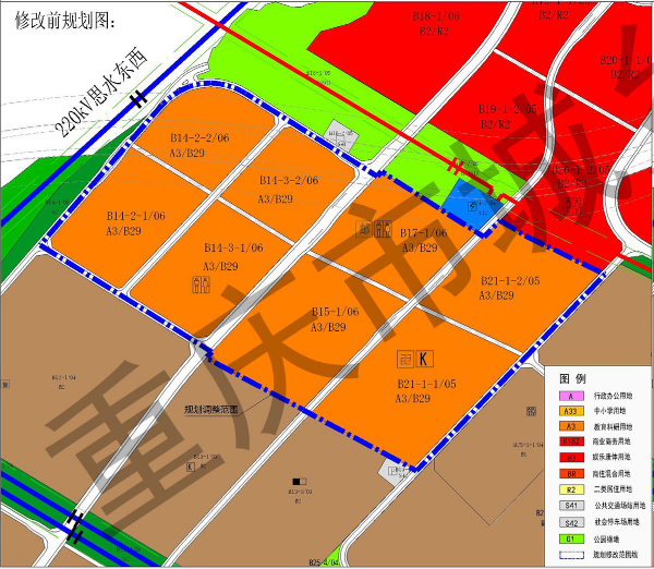 大礼堂蔡家双碑地块调规涉及用地性质用地规模等调整