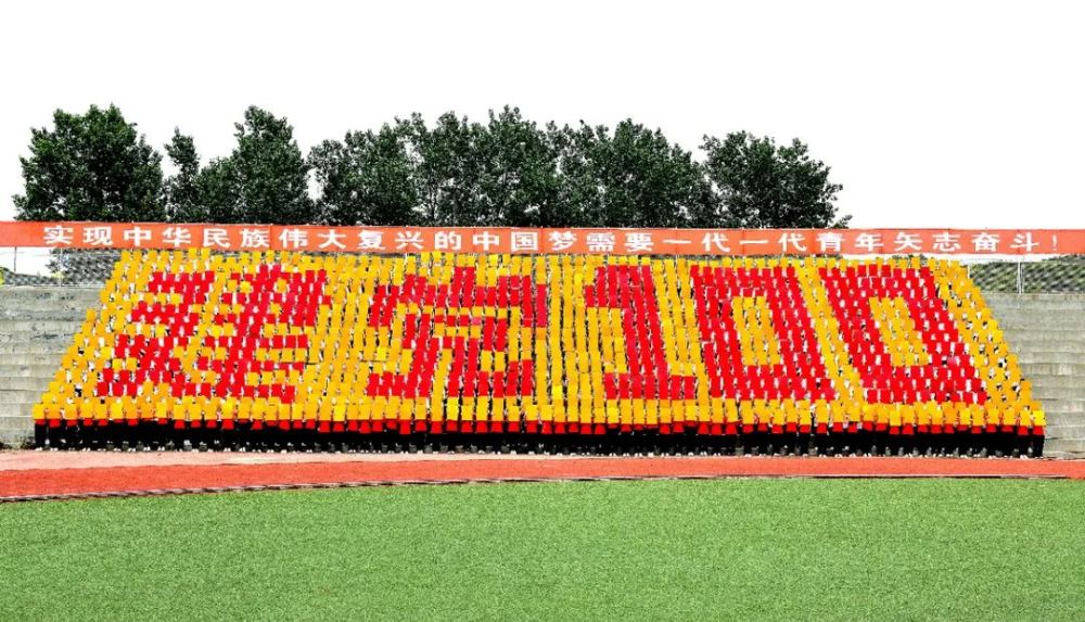 辽宁师范大学 组织千名师生参与大型拼图活动,献礼建党百年.