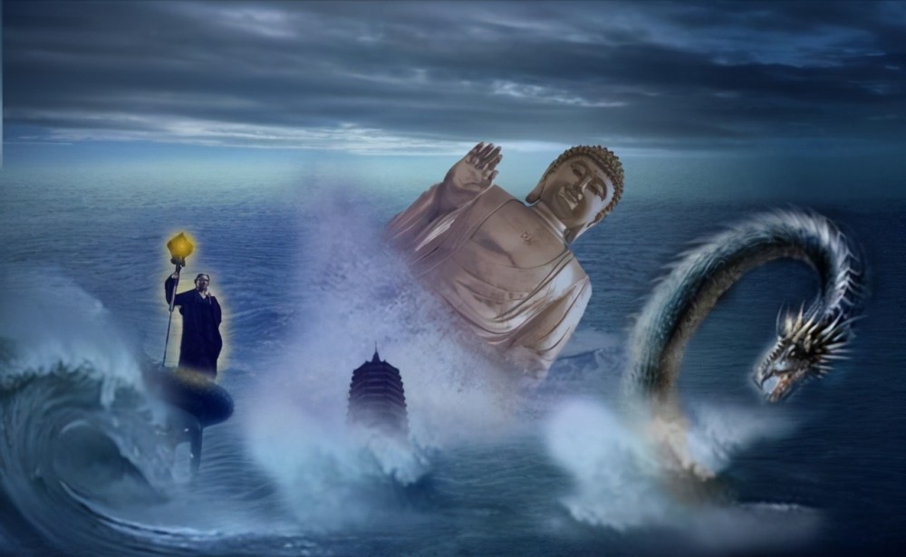 水漫金山这是上古时期的神话传说,战争是发生在共工与颛顼之间争夺帝