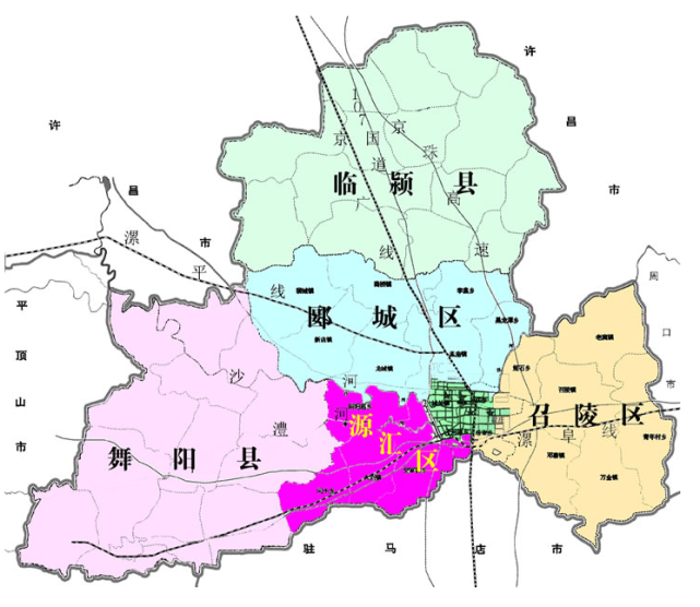 河南省的區劃調整,17個地級市之一,漯河市為何有2個縣?