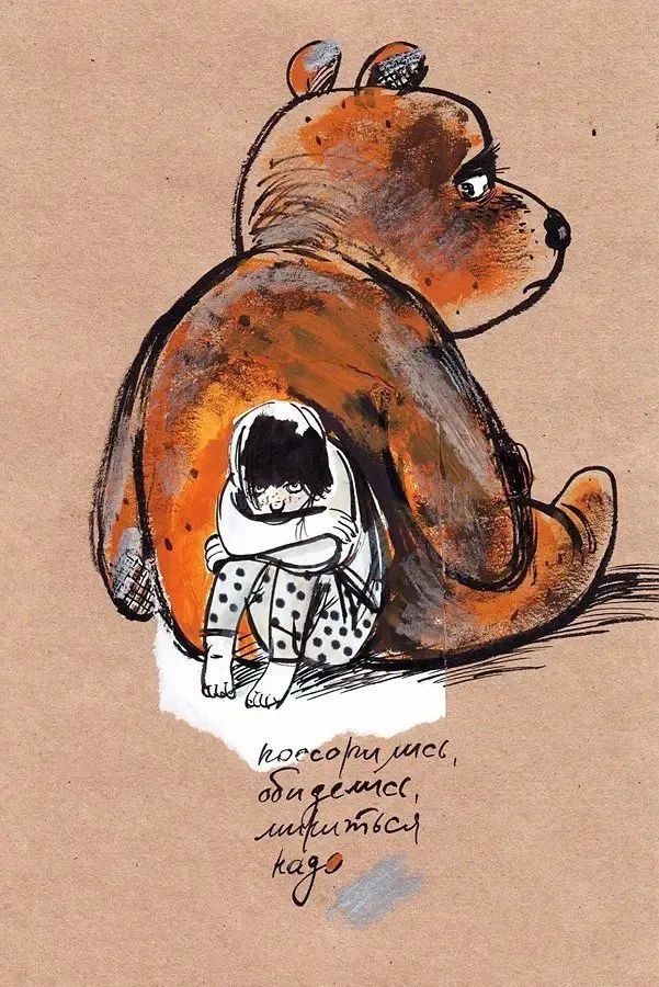 牛皮纸上的小插画