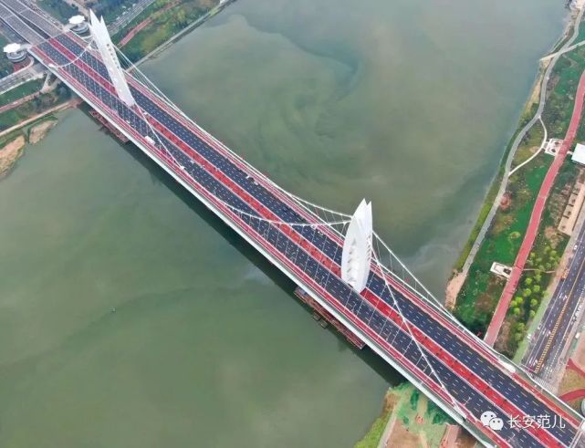 西安首座悬索桥:灞河元朔大桥建成通车!