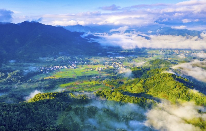 從化區呂田鎮,位於廣州最北部的山區地帶.