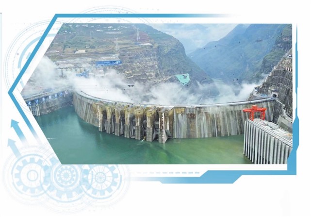 白鹤滩水电站储水侧图