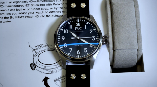 一块儿iwc万国表43毫米大飞足以大叔拆箱