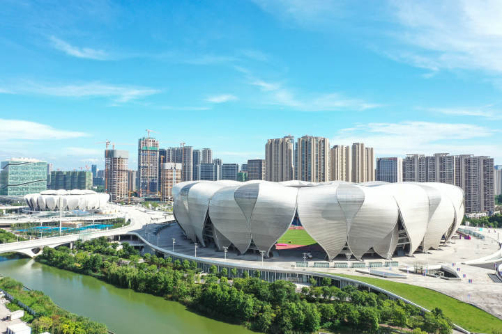 晴也美夜也美杭州亚运会主会场莲花碗大片来袭