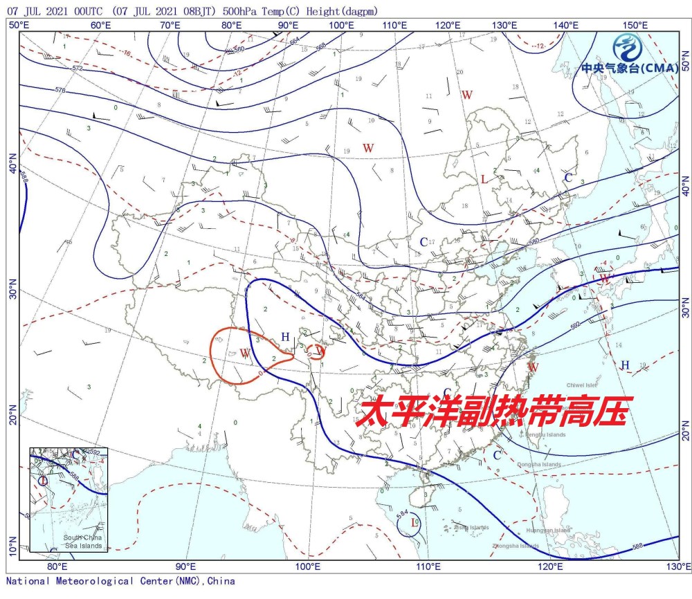 超级计算机的预测认为,从7月10日开始,副热带高压的增强将势不可挡