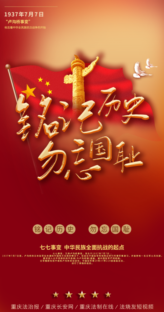 铭记历史勿忘国耻