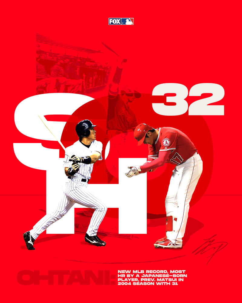 大谷翔平32轰创下亚洲球员纪录松井秀喜致贺词勉励后辈 腾讯新闻