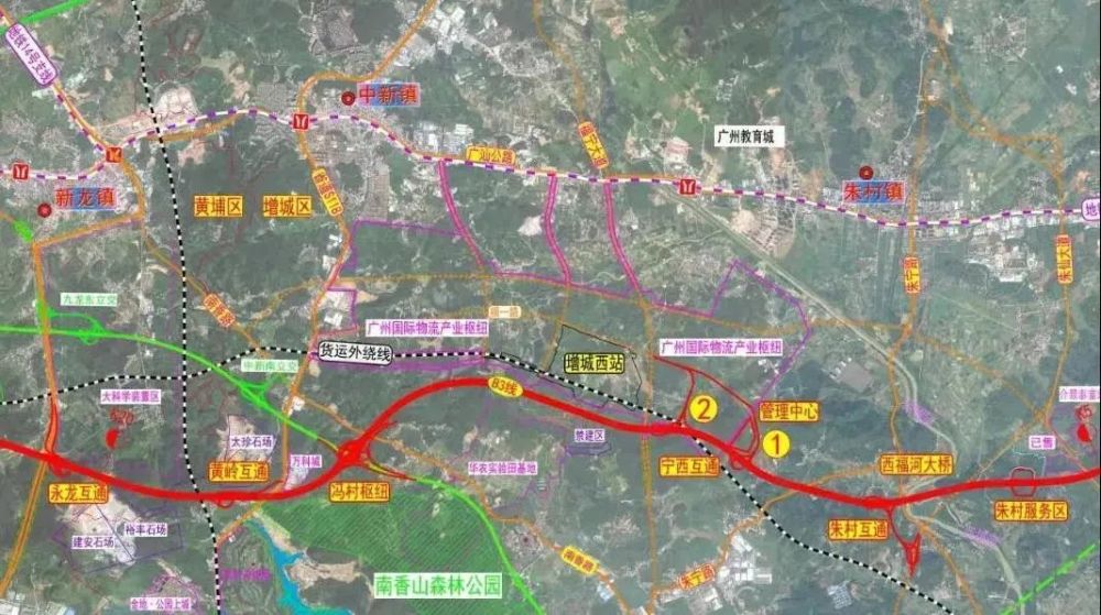 该线路也高效地联系了南北通道,与北二环,华快,佛清从,北三环等高速