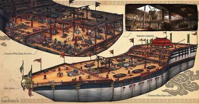 海盗看郑和的宝船惊诧不已这么大的船想都不敢想啊69696969