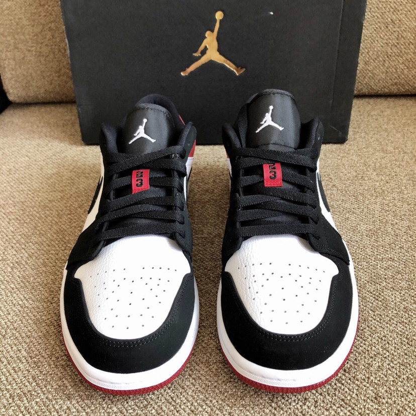 毕业礼物aj1low黑红脚趾