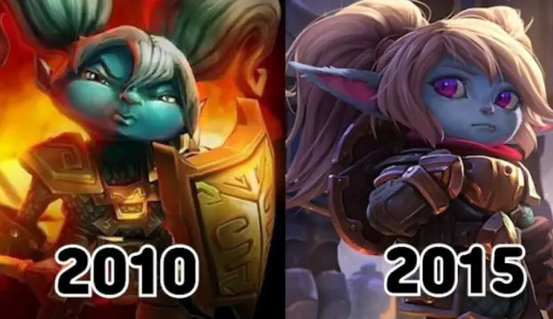 重做前后的鲜明对比直到波比重做原画公布,坚定的眼神,圆嘟嘟的脸蛋