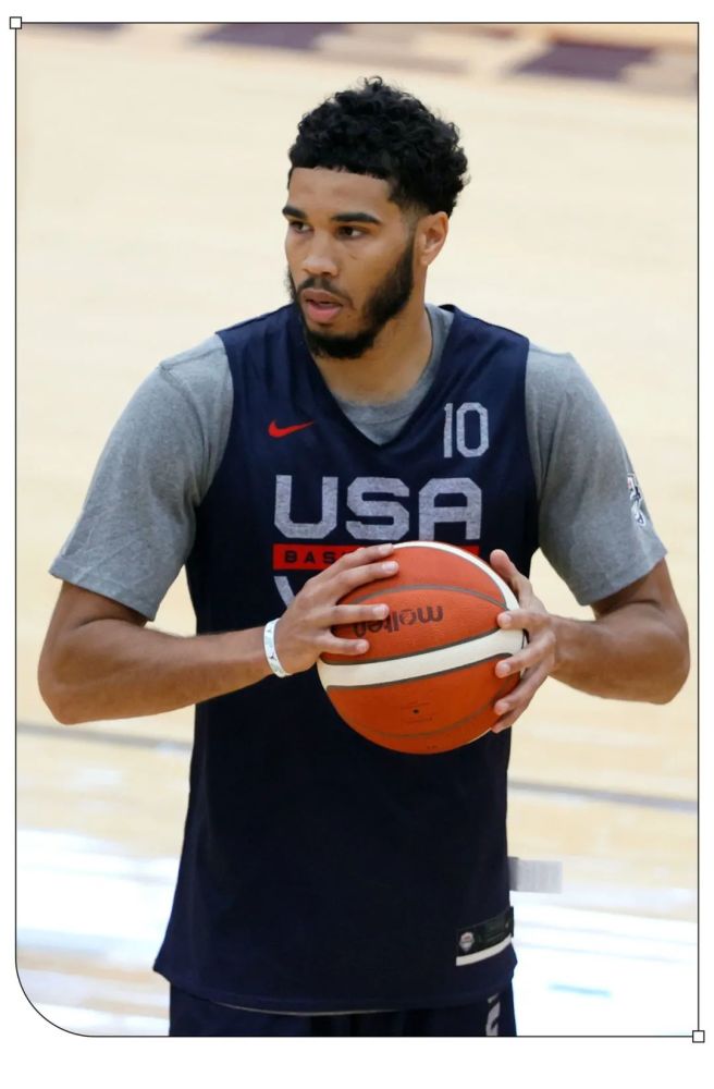 正在国家队集训的jayson tatum (杰森·塔图姆)在接受记者tim