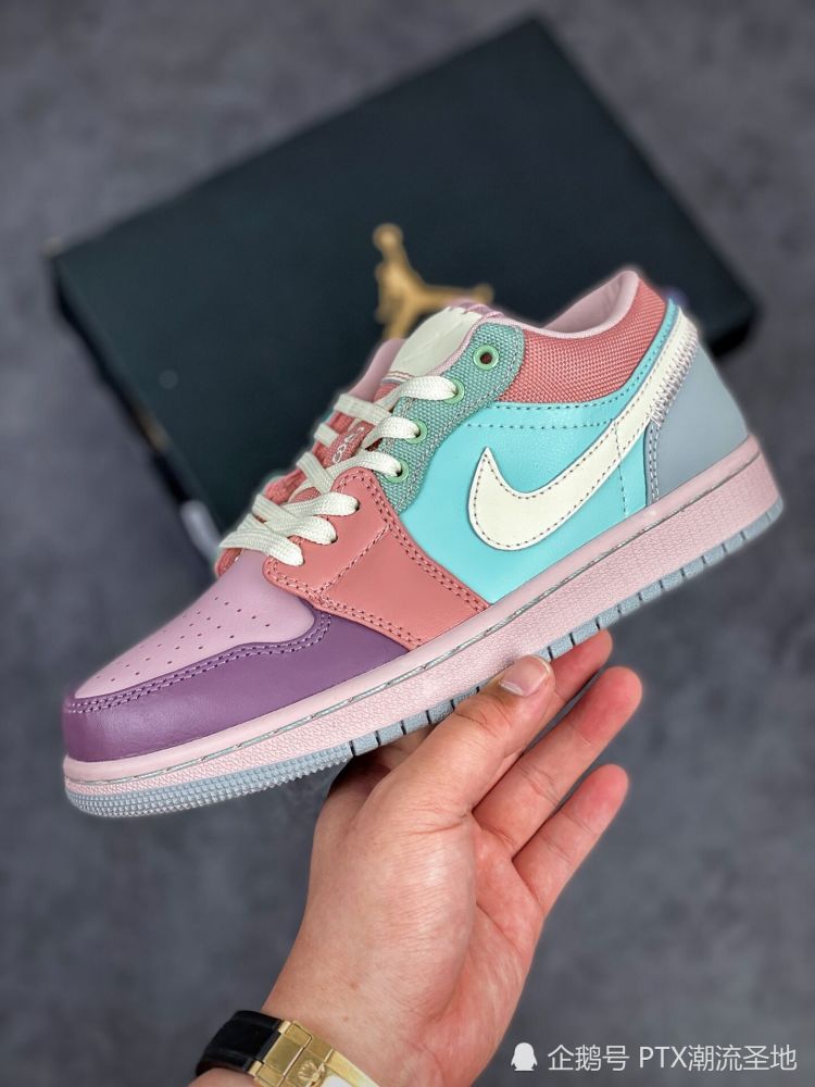 俏皮又百搭的马卡龙aj1来袭小姐姐上脚超好看