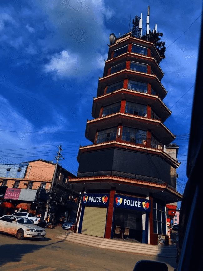 缅甸北部老街图片