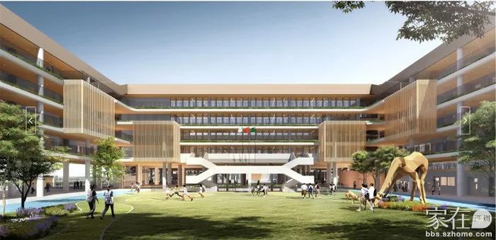 4月7日,宝安区教育局公布沙井海岸城代建的新学校—深圳外国语宝安