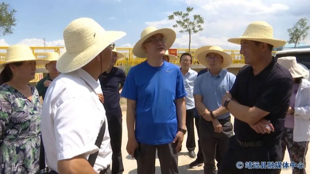 省生态环境厅副厅长白志红来靖远县调研工作