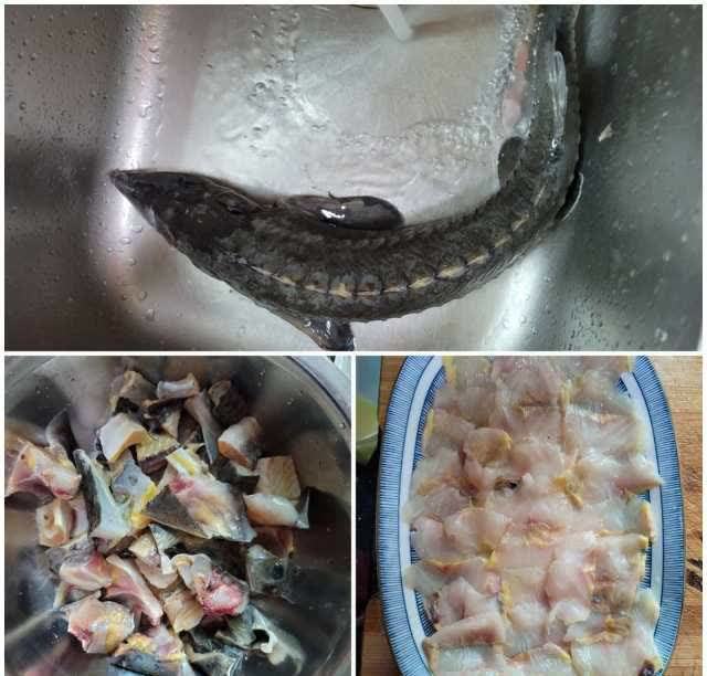 陈皮蒸鲟龙鱼片,鲜嫩肉滑,清香味美