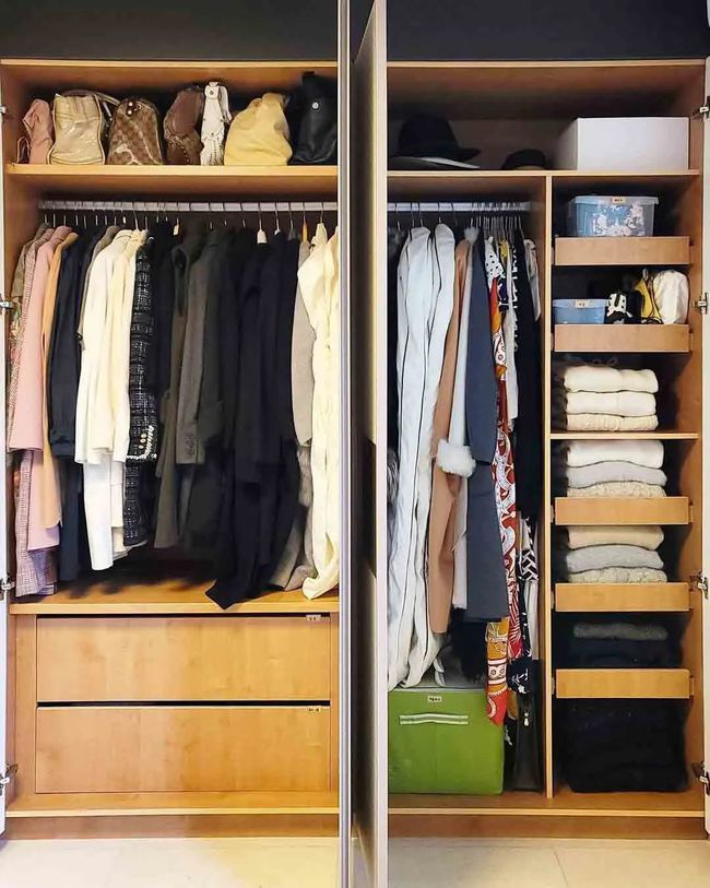 韩国主妇衣柜整齐得丧心病狂科学化收纳折衣技巧大方多塞100件