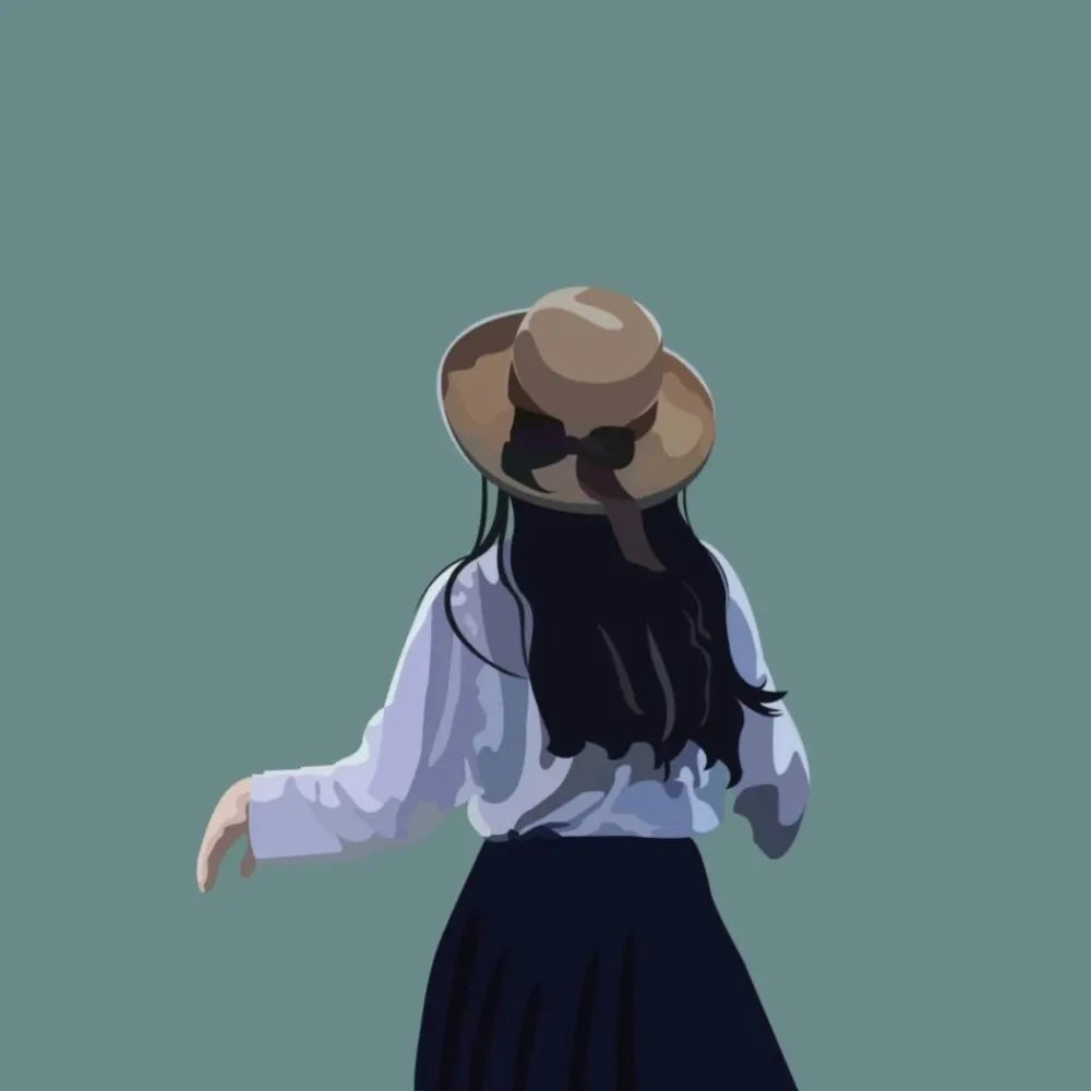 一见钟情的女生插画头像_腾讯新闻