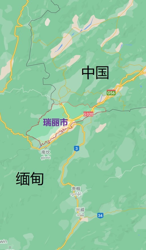 云南瑞丽地图高清版大图,云南地图全图高清版 - 伤感说说吧