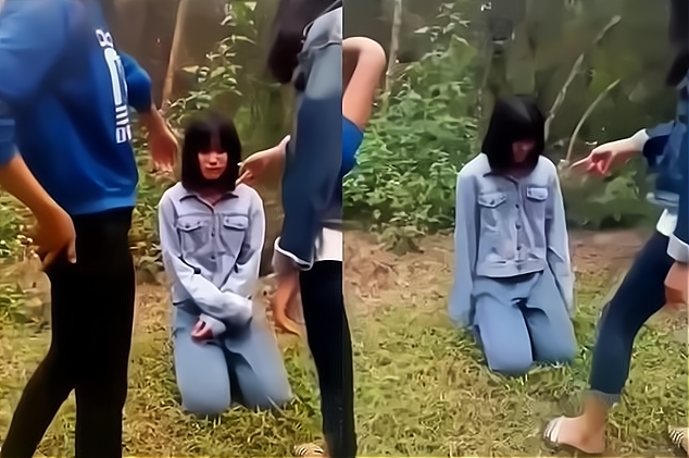 分钟时间内被多人拳打脚踢,狠狠扇了96个耳光,其中还有人用拖鞋扇巴掌