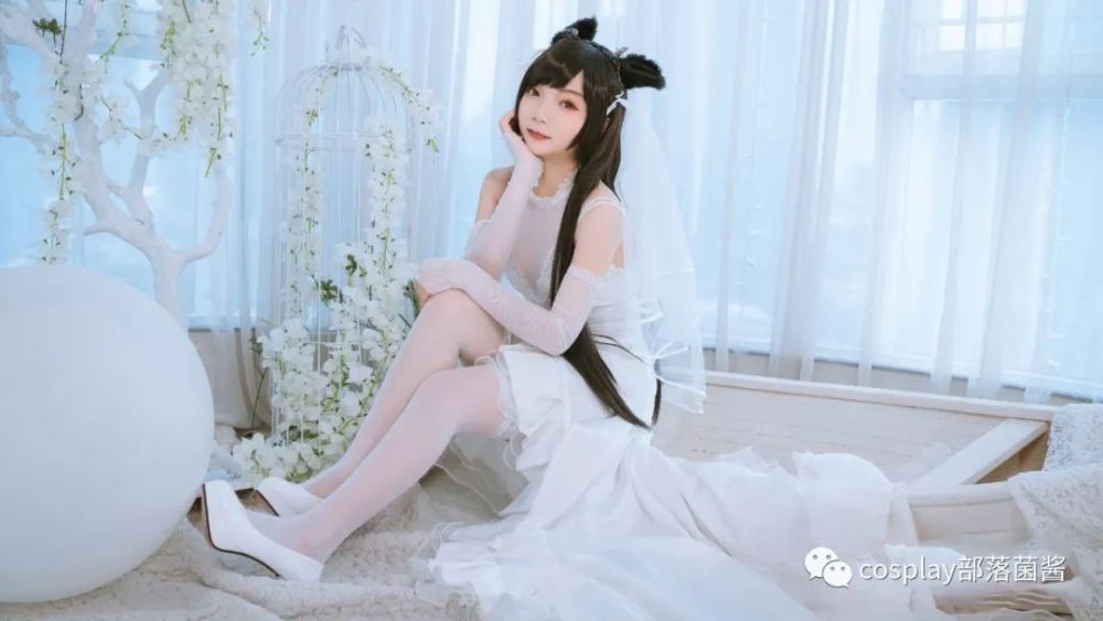 cos爱宕犬白色花的誓言cos正片马猴烧酒要疼惜哦