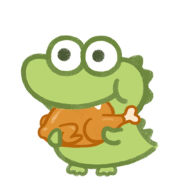 谁又能拒绝一只可爱的小鳄鱼呢表情包