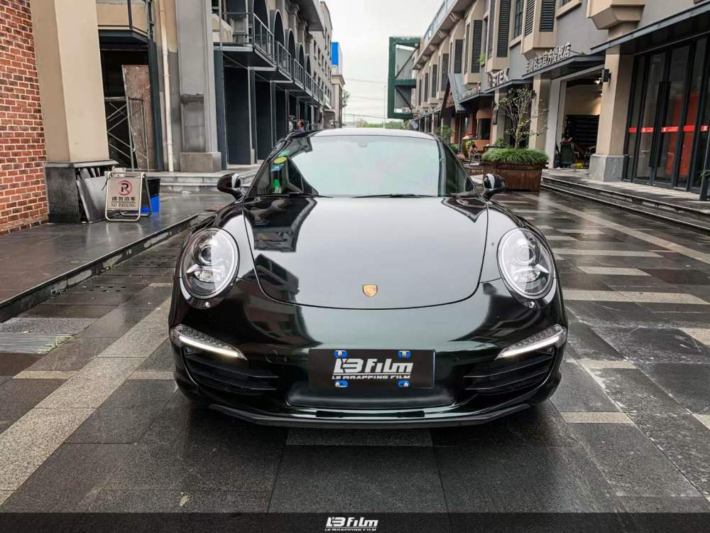 lb改色膜保时捷全车贴膜lbfilm超亮金属祖母石绿