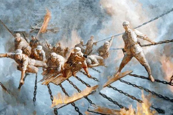 尾联描述了长征最后的历程,那是一幅"喜踏岷山雪"的"长征图".