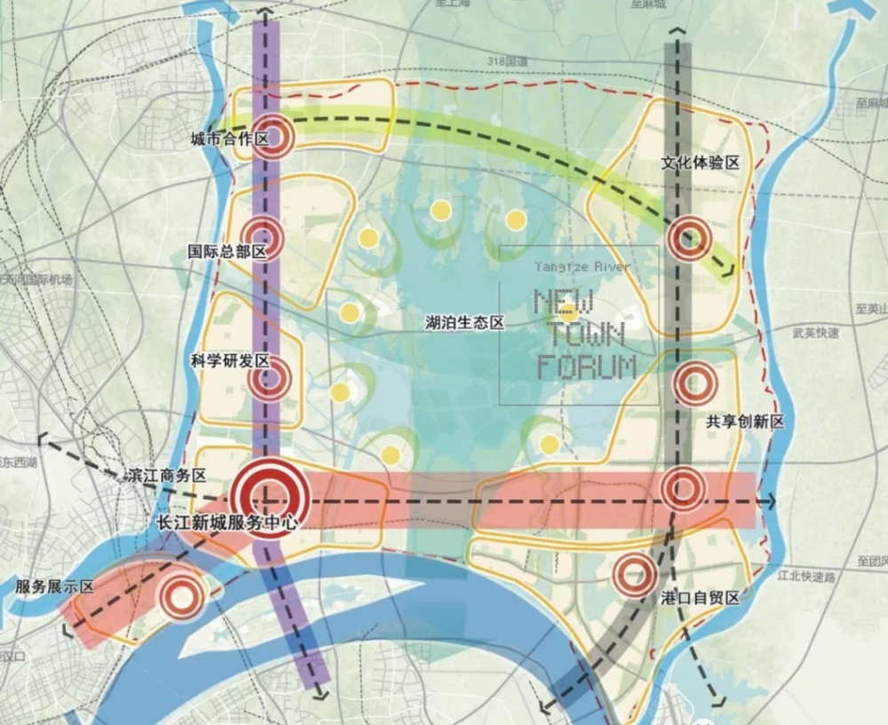 武漢長江新區副城怎麼建涉及陽邏武湖諶家磯長江國際健康生態城